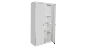 Tall Storage Cabinets Steel Cabinets USA 36in W x 18in D x 72in H Stationary Storage Cabinet