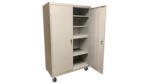 Tall Storage Cabinets Steel Cabinets USA 48in x 24in x 78in Mobile Storage Cabinet