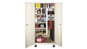 Mobile Storage Cabinets Steel Cabinets USA 36in x 18in x 66in Mobile Combination Cabinet