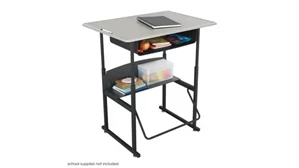 School Desk Safco Office Furniture Adjustable-Height Stand-Up Desk