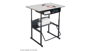 School Desk Safco Office Furniture Adjustable-Height Stand-Up Desk