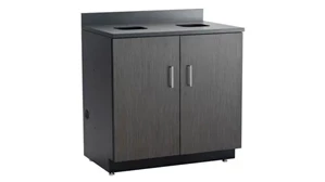 Low Storage Cabinets Safco Office Furniture Hospitality Base Cabinet, Waste Receptacle