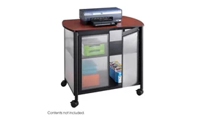 Mobile Storage Cabinets Safco Office Furniture Deluxe Mobile Machine Stand with Doors