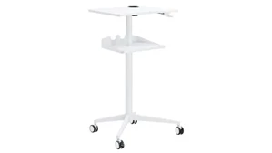 Computer Carts Safco Office Furniture Pneumatic Height-Adjustable Stand-Up Mobile Workstation