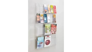 Literature Organizers Safco Office Furniture 6 Magazine and 12 Pamphlet Display