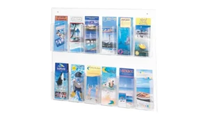 Literature Organizers Safco Office Furniture 12 Pamphlet Display