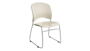 Lobby & Guest Chairs - Metal Safco Office Furniture Guest Chair Sled Base Round Back (Qty. 2)