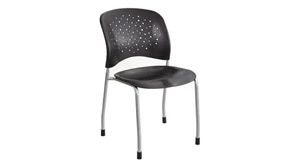 Stackable Meeting Chairs Safco Office Furniture Guest Chair Straight Leg Round Back (Qty. 2)