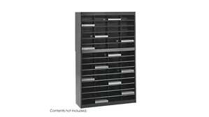 Mail Sorters Safco Office Furniture Steel 60 Compartment Letter Size Literature Organizer