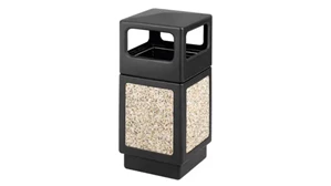Trash Cans & Waste Receptacles Safco Office Furniture 38 Gallon Side Open Waste Receptacle