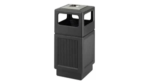 Trash Cans & Waste Receptacles Safco Office Furniture 38 Gallon Ash Urn/Side Open Waste Receptacle