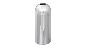 Trash Cans & Waste Receptacles Safco Office Furniture Open Top Dome Receptacle, Chrome