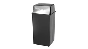 Trash Cans & Waste Receptacles Safco Office Furniture Push Top Receptacle