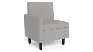Club & Lounge Chairs Safco Office Furniture Lounge Chair with Right Side Arm