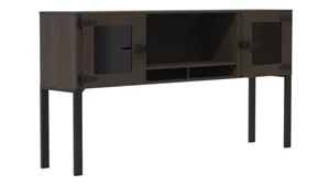 Desk Hutches Safco Office Furniture 72” Hutch with Glass Doors