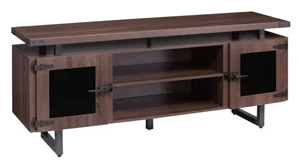 Storage Credenzas Safco Office Furniture Low Wall Cabinet Glass Doors