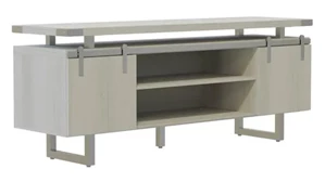 Storage Credenzas Safco Office Furniture Low Wall Cabinet Wood Doors