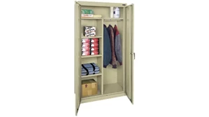 Tall Storage Cabinets Sandusky Lee 36in W x 18in D x 72in H Combination Cabinet