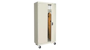 Tall Storage Cabinets Sandusky Lee 46in W x 24in D x 72in H Wardrobe Cabinet