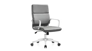 Conference Room Chairs Woodstock Mid Back Leather Swivel Chair