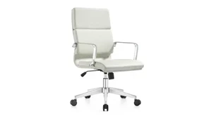 Conference Room Chairs Woodstock Mid Back Leather Swivel Chair