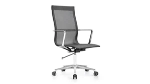 Conference Room Chairs Woodstock High Back Mesh Swivel Chair