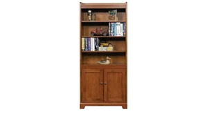 Standard Bookcases Wilshire Furniture Bookcase 72in with Doors