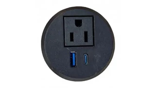 Power Modules Black Dog Office Power Grommet with AC / USB / USB-C
