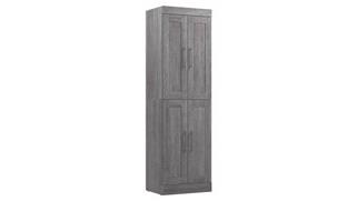 Closet Storage & Organizers Bestar Office Furniture 25in W Closet Storage Cabinet with 4 Doors
