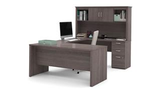 U Shaped Desks Bestar Office Furniture U-Shaped Desk