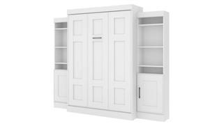 Murphy Beds - Full Bestar Office Furniture 102in W Full Murphy Bed with 2 Storage Units