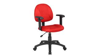 Office Chairs WFB Designs Microfiber Deluxe Posture Chair W/ Adjustable Arms