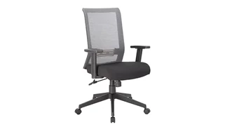 Ergonomic Task Chairs WFB Designs Horizontal Mesh Back Fabric Seat Task Chair