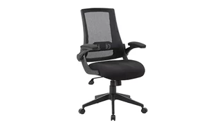 Ergonomic Task Chairs WFB Designs Mesh Back Flip Arm Task Chair
