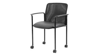 Lobby & Guest Chairs - Metal WFB Designs Mesh Guest Chair with Casters
