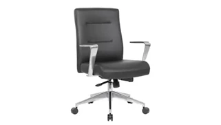Conference Room Chairs WFB Designs Modern Conference Chair with Aluminum Arms & Base