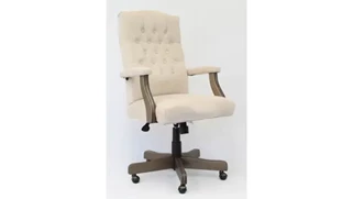 Executive Desk Chairs WFB Designs Executive Chair with Drift Wood Frame