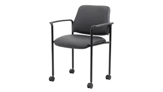 Stackable Meeting Chairs WFB Designs Square Back  Diamond Stacking Chair With Arm