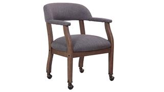 Side & Guest Chairs WFB Designs Captains Accent Chair With Casters