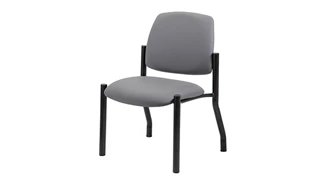 Lobby & Guest Chairs - Metal BOSS Office Chairs Antimicrobial Armless Guest Chair