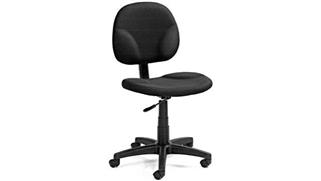 Ergonomic Task Chairs WFB Designs Armless Fabric Task Chair