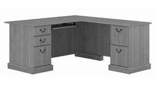 L Shaped Desks Bush Furnishings 66in L-Shaped Executive Desk