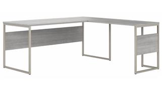 L Shaped Desks Bush Furnishings 72in W x 72in D L-Shaped Table Desk with Metal Legs