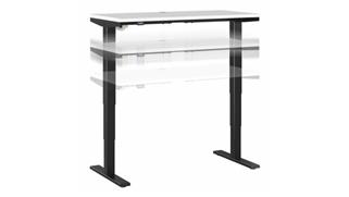 Adjustable Height Desks & Tables Bush Furnishings 48in W x 24in D Electric Height Adjustable Standing Desk