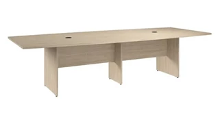 Conference Tables Bush 10ft W x 48in D Boat Shaped Conference Table with Wood Base