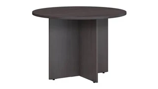 Conference Tables Bush Furnishings 42" W Round Conference Table with Wood Base
