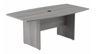 Conference Tables Bush Furniture 6ft W x 36in D Boat Shaped Conference Table with Wood Base