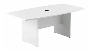 Conference Tables Bush Furniture 6ft W x 36in D Boat Shaped Conference Table with Wood Base