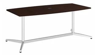 Conference Tables Bush Furniture 6ft W x 36" D Boat Shaped Conference Table with Metal Base