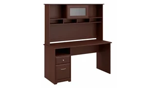 Stand-Alone Desks with Hutch Bush Furniture 60in W Computer Desk with Hutch and Drawers